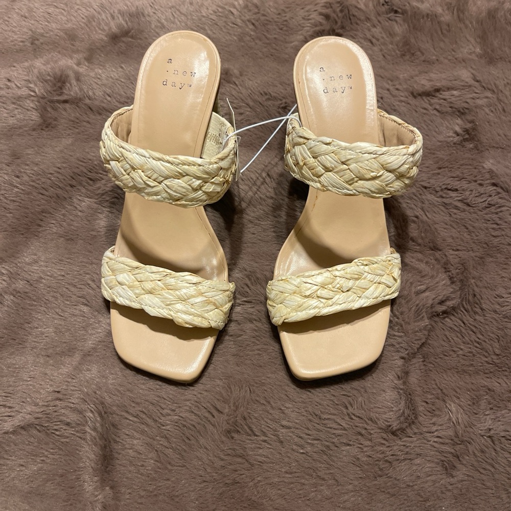 A New Day Women's Tan Braided Sandals